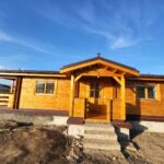 Brasov - Casă din lemn, izolată, modulară, rezidențială, 75 mp, 3 camere, baie și verandă