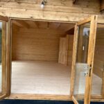Teleorman - montaj căsuță de grădină din lemn la cheie, modulară, izolata MIA, 30mp