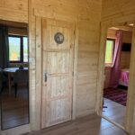 Tulcea-montaj casă din lemn modulară 52mp MIRELA living 2 dormitoare baie terasa acoperita