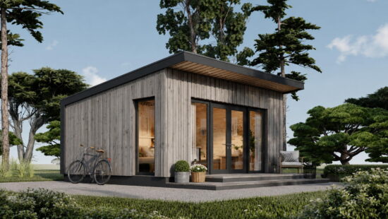 Casa modulara din lemn pin nordic la cheie prefabricata