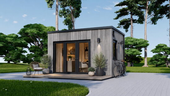 Casa modulara din lemn pin nordic la cheie prefabricata