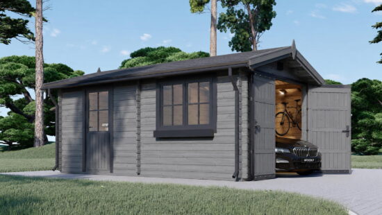 Casa modulara din lemn pin nordic la cheie prefabricata