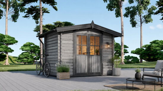Casa modulara din lemn pin nordic la cheie prefabricata