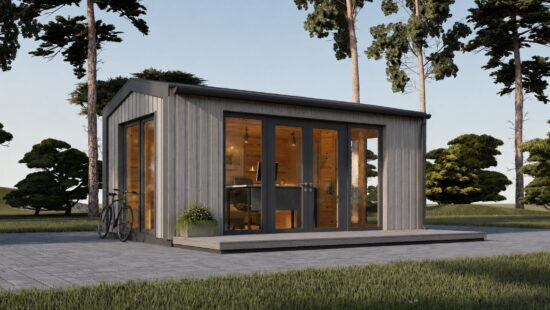 Casa modulara din lemn pin nordic la cheie prefabricata