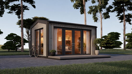 Casa modulara din lemn pin nordic la cheie prefabricata