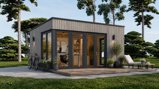 Casa modulara din lemn pin nordic la cheie prefabricata