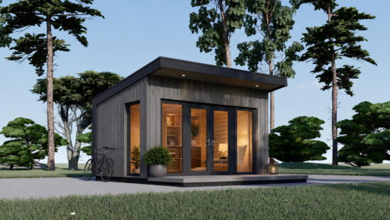 Casa modulara din lemn pin nordic la cheie prefabricata