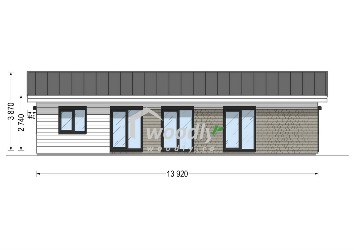 Casă modulară premium JULIA, 95 mp, din lemn de pin nordic, pentru locuire permanentă - imagine 19
