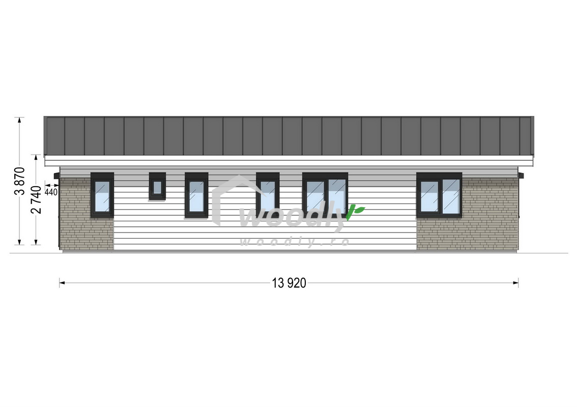 Casă modulară premium JULIA, 95 mp, din lemn de pin nordic, pentru locuire permanentă - imagine 17