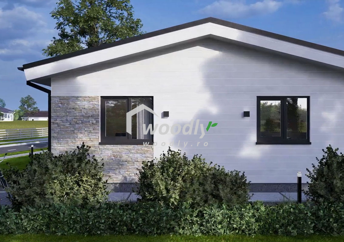 Casă modulară premium JULIA, 95 mp, din lemn de pin nordic, pentru locuire permanentă - imagine 7