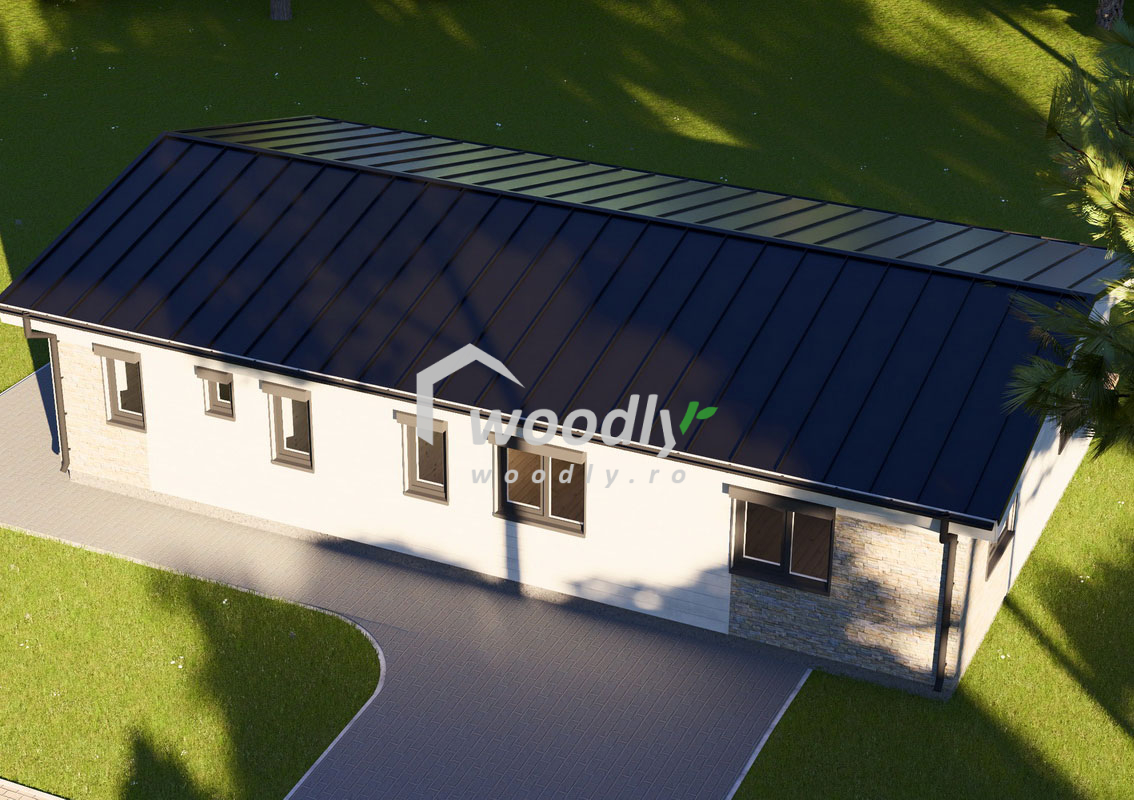 Casă modulară premium JULIA, 95 mp, din lemn de pin nordic, pentru locuire permanentă - imagine 8